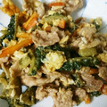 ねぞろ's cooksnap of when they made 簡単☆焼肉のタレ♪成型肉とゴーヤの卵炒め.