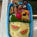 ☆ゆかねえさん☆'s cooksnap of when they made 【キャラ弁】オムライスのスイカ弁当.