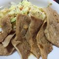 yoriko1120's cooksnap of when they made ポークソテー on ポテサラ.
