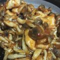 harutama's cooksnap of when they made コリコリ！きのことささみのチリソース.