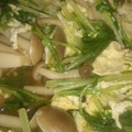 ☆★☆〇子☆★☆'s cooksnap of when they made しゃきしゃき✿水菜と✿しめじの✿卵とじ.