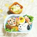 樹莉まま's cooksnap of when they made チャーリーとスヌーピー弁当.