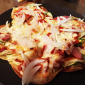 Naragon's cooksnap of when they made 餃子の皮で簡単ピザ.