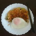 ちきakki's cooksnap of when they made お好み焼きうどん.