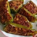 るてぃす's cooksnap of when they made ＊小豆スープの小豆消費＊ピーマンの肉詰め.
