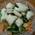 めおな's cooksnap of when they made 夏野菜と鶏胸肉のぷるるん食感でさっぱりと.