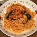 tanishi27's cooksnap of when they made 簡単☆ナスとベーコンのトマトソースパスタ.