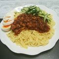 （o・ω・o）'s cooksnap of when they made マルちゃん正麺冷やし中華でジャージャー麺.
