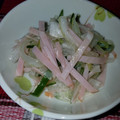 クックQ5I5KR☆'s cooksnap of when they made ごま油香る♪ハムきゅうりと玉ねぎの和え物.