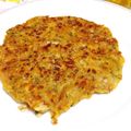 わらでぃ's cooksnap of when they made ゴーヤと納豆の味噌チーズチヂミ★卵不使用.