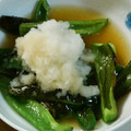 みほほ☆'s cooksnap of when they made 丸ごとピーマンの揚げ浸し.