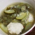 まりもＳＰ's cooksnap of when they made ズッキーニと鶏団子の中華春雨スープ.