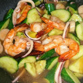 みっちゃん♪るんるん's cooksnap of when they made いかとエビと野菜のあっさり塩炒め.