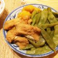 tyat's cooksnap of when they made じゃがいもとささぎ豆の煮物.