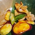 とさかん's cooksnap of when they made ☆さつまいもとオクラの酢豚☆.