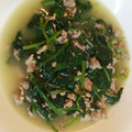 クックQNOM99☆'s cooksnap of when they made ひき肉とほうれん草のスープ.