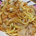 mo7su1★'s cooksnap of when they made 韓国料理ー豚キムチの焼きそば.