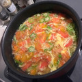 megomo's cooksnap of when they made ★トマトとオクラと卵のふわふわ中華スープ.
