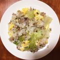 miyacchi＊'s cooksnap of when they made 余った餃子のたねアレンジ☆簡単チャーハン.