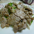 myukitty's cooksnap of when they made 豚ヒレの長ネギ炒め.