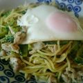 苺443☆'s cooksnap of when they made 夏バテ対策！豚肉とゴーヤで塩焼きそば.