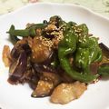 chi_tt's cooksnap of when they made 簡単＊獅子唐と茄子のにんにく甘酢炒め.