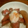 しみぴ's cooksnap of when they made 簡単ローストビーフ丼.
