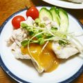 B子chan's cooksnap of when they made ゆで豚にツンとした辛子酢味噌をかけて.