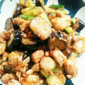 はっぴーふらわー's cooksnap of when they made ササミと茄子とおばけきゅうりの甘辛炒め.