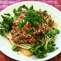 あーこ姐's cooksnap of when they made 農園レシピ・お揚げの梅納豆サラダ♪.