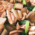 ㌧コ★'s cooksnap of when they made 簡単１品♡鶏肉と大根のにんにく醤油炒め.
