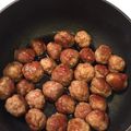 Chopanjp's cooksnap of when they made トレジョ冷食で5分☆照り焼きミートボール.