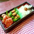めみたん☆'s cooksnap of when they made 月末お助け！魚肉ソーセージ炒め弁当！.