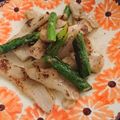 マリっさ's cooksnap of when they made 豚とろとアスパラガスの塩炒め.