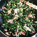 ちびママあや's cooksnap of when they made ほうれん草とベーコンのバター炒め.