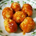 main73's cooksnap of when they made 鶏団子のケチャップあんかけ.