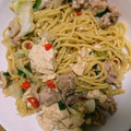 なーちゅ✳︎'s cooksnap of when they made 豆腐もやし入り！もつ鍋風とろ〜り焼きそば.