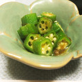 nonkapi's cooksnap of when they made ささっと完成☆オクラと卵黄の小鉢.