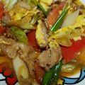 okazakana's cooksnap of when they made 豚肉とトマトの卵とじ.