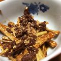 如月＊'s cooksnap of when they made ごぼうの甘辛和え♪クセになる食感.