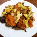 クックmoe☆'s cooksnap of when they made ＊卵と豚バラとナスのオイマヨ炒め＊.