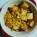 たまごアイス！'s cooksnap of when they made 厚揚げとコーンの焼肉のタレ炒め.