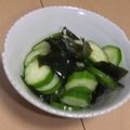 きらり流れ星's cooksnap of when they made きゅうりとワカメの酢の物.