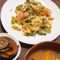 布団の匂い's cooksnap of when they made ゴーヤとむきエビと卵の炒め物.