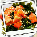 RIKOTORA's cooksnap of when they made さっぱり簡単！トマトとワカメの酢のもの.