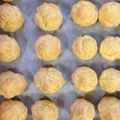 チロルちゃん♪'s cooksnap of when they made レンジで下ごしらえ！シュークリーム♥.