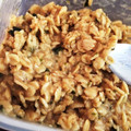 ダイエット。's cooksnap of when they made 簡単 卵かけごはん風オートミール！.