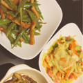 mignon:9's cooksnap of when they made ささぎと油揚げの醤油炒め.
