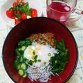 うたかた。's cooksnap of when they made 納豆しらす丼.