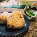 shiori65's cooksnap of when they made 鯵めし おにぎり.